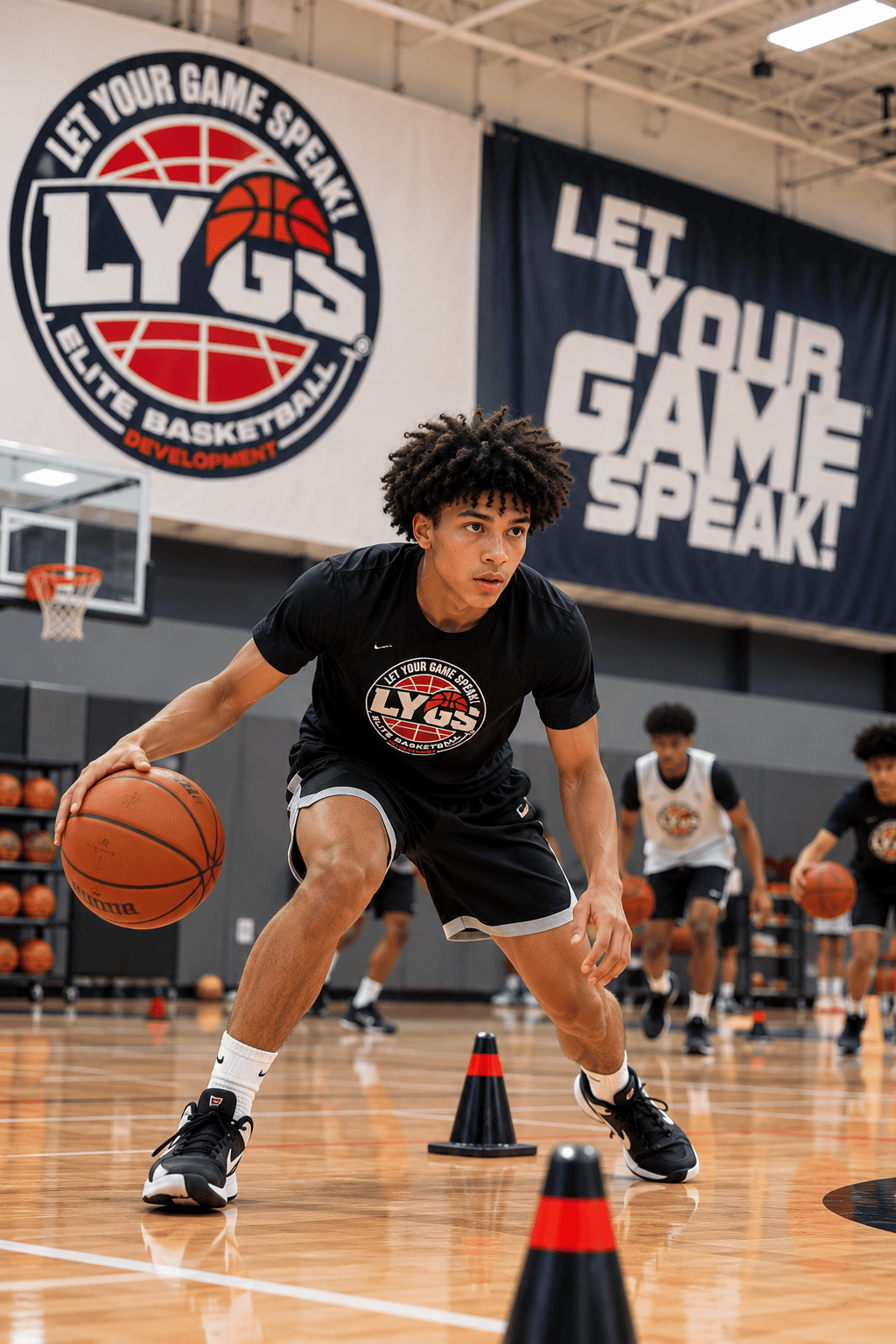 LYGS basketball athlete developing basketball skills and game IQ